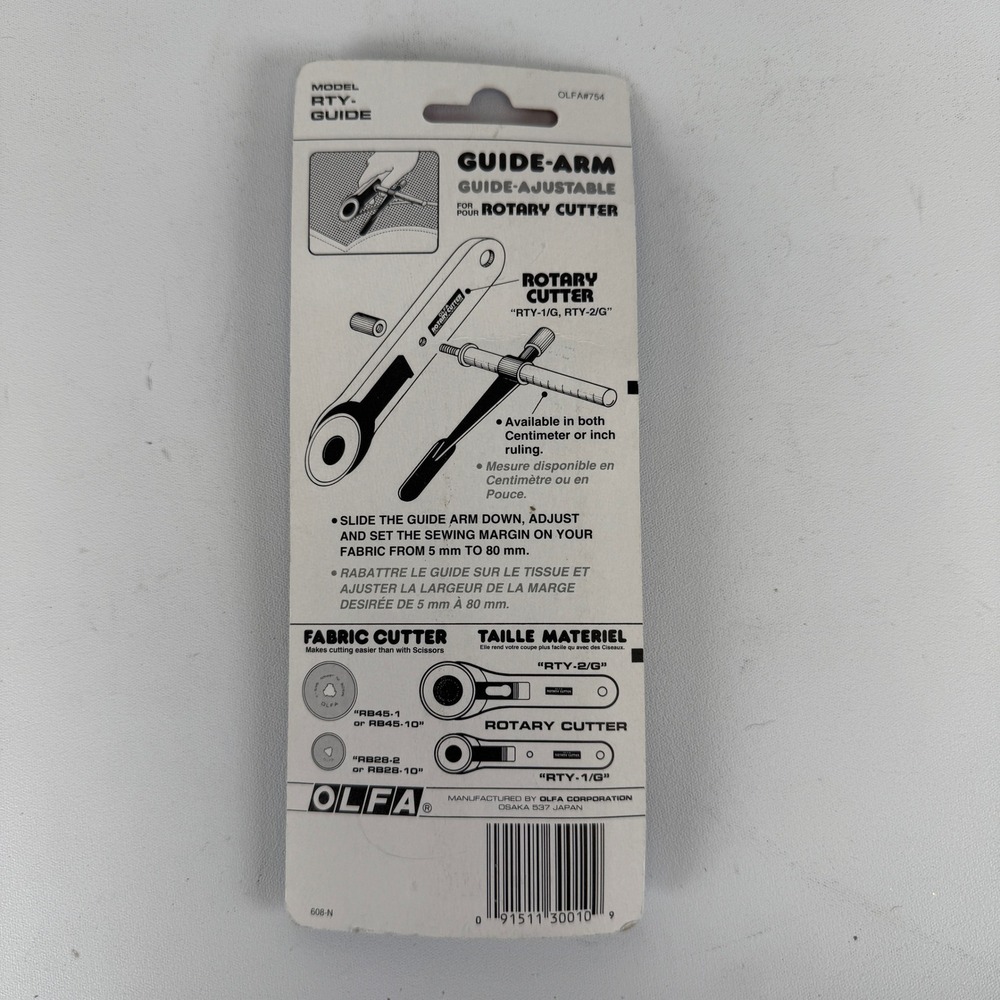 Olfa RTY-GUIDE Adjustable Guide-Arm for Rotary Cutter RTY-1/G RTY-2/G New - Picture 3 of 5